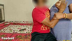 Mother-in-law shows big tits in homemade video