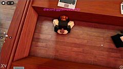 In this cheating hentai, the Roblox girl takes the big black cock eagerly