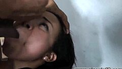 Tight Black Gay Throat Rimmed and Ass Fucked by Muscular Hunk's Monster Cock