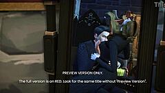 Lady reveals her secret in 3d hentai