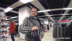 charming czech kitten seduced in mall pov penetration