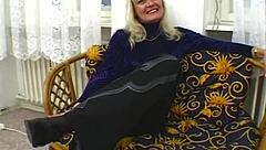 This blonde milf bombshell sucks and fucks my dick