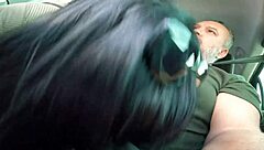 Charlotte Spykhy rides dick in car