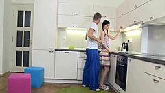 Old Dude Teases Young 18+ Russian Playgirl