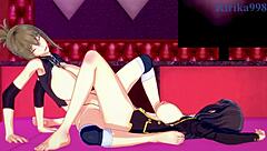 Setsuko Ohara And Chitose Kisaragi In Intense Lesbian Futanari Sex