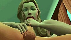 she keeps sucking gooey & intense face fuck