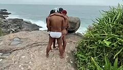 Orgy On Beach New Year's Eve Among Friends