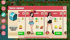 Redhead MILF Flashes in Nutaku Booty Farm Hentai