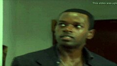 big titted ebony actress walks around naked on movie set, ends with jizz anal fucking