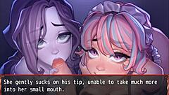 I can't wait for this harem in another world hentai game ep 19 with ghost and maid double blowjob contest