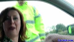 Classy British Mature Swallows Cum After Blowjob