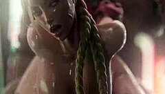 street fighter cammy white gets creampied in round 1 animation with sound