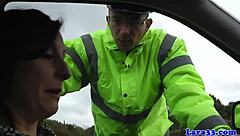 Classy British Mature Swallows Cum After Blowjob