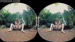 Yanks hottie sierra climaxes outdoors with toys and shaved pussy