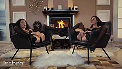 Stunning Euro Babes Alyssa and Sabrisse Lick Pussy Intimately