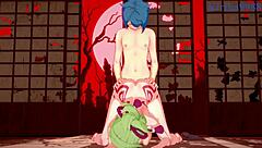 Kuki Shinobu Candace Xingqiu 野性性爱在原神Hentai