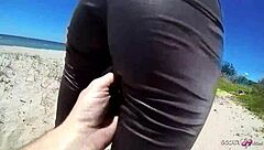 Skinny teen 18+ tania gets first public beach assfuck