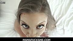 britney amber my naughty milf stepmom gives handjob blowjob then bends over for doggy pussy fucking