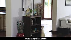 Blindfolded Stepsis Kenzie Green Thinks She's Fucking Her Bf Then Realizes Her Bro's Cock Is Bigger And Removes Blindfold Mysexysis