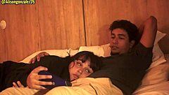 watching netflix with stepsister, couldn't resist putting penis in mouth, almost caught.