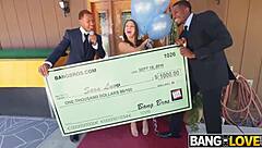 hey, watch these blonde and brunette lesbians lick each other's pussies with vibrators!