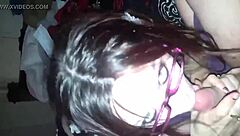 have you seen this sloppy homemade blowie with russian amateurs and cumshot?