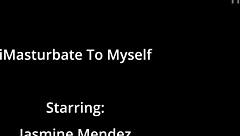 busty latina jasmine mendez masturbates early morning in bed with hitachi wand