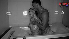 i watch soft cassidy luxe and rocket powers in rocket tv with big black cock deepthroat by the pool