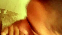 Amateur gay blowjob scene with a straight friend