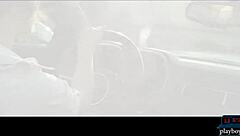 American lesbian girls feel pleasure fingering on corvette hood