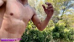 why not strip naked on this hot day?