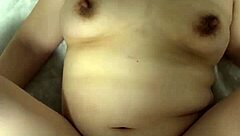 Japanese couple cums together with massive creampie!