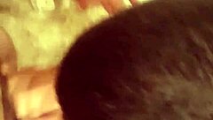 Amateur gay blowjob scene with a straight friend