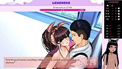 vtuber lewdneko gets naked playing order us part 1, showing small tits