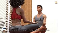 Gorgeous Gina Touches Pussy Through Yoga Pants