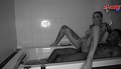 i watch soft cassidy luxe and rocket powers in rocket tv with big black cock deepthroat by the pool