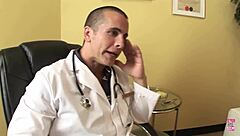 I watch the skinny blonde get treated by the hung doctor