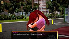 My new family 467 in hentai game with redhead and big ass