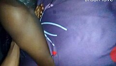 wife cosplays in school swimsuit for young man and gets wet!