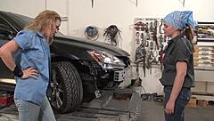 Hot girls engage in lesbian sex