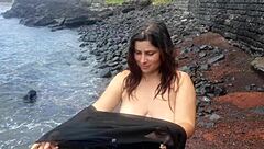 my stepmom seduces me on the beach