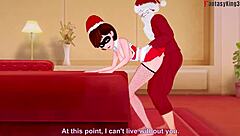 Hey, Elastigirl bangs the wrong Santa in full movie!
