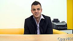 Watch that gay stud with large pecker!