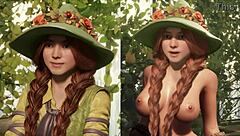 Comparison of Original Cartoons and Naked Versions in Hentai Anime