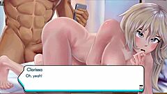 Clarissa the curvy gamer girl gets fucked by big cock in 3D animation