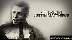 Military hunk spitroasted