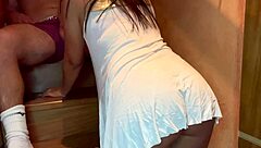 Brazilian Slut Loves Doggy Pussy Play with Neighbor's Monster Cock