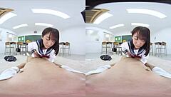 Japanese student gives blowjob and anal in classroom confession