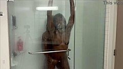 Stepsister invites stepbrother to shower! He pounds her tight pussy doggystyle with monster cock!