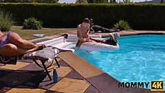 i'm the summertime stepmom with big tits and a shaved pussy